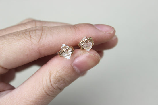 Herkimer Diamond Earrings - Designed By Lei