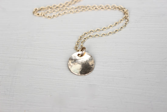 Gold Disc Necklace - Designed By Lei