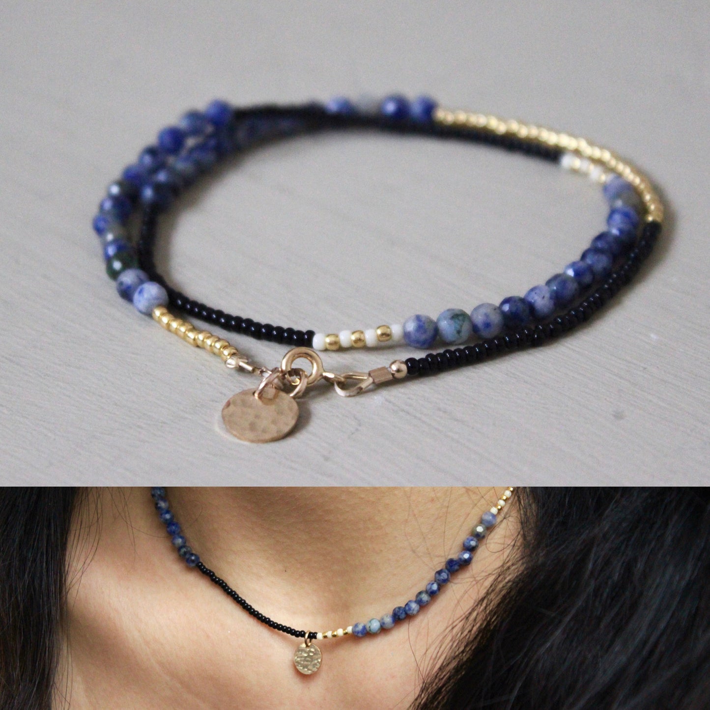 Black, Blue and Gold Wrap - Designed By Lei