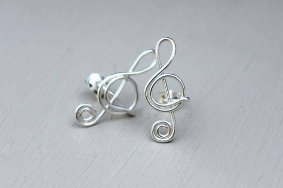 Treble Clef Earrings - Designed By Lei