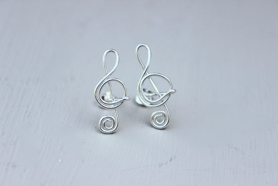 Treble Clef Earrings - Designed By Lei