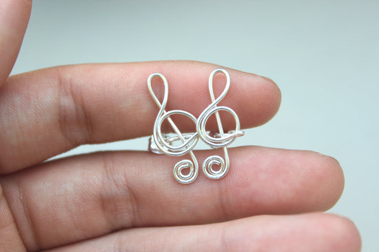 Treble Clef Earrings - Designed By Lei