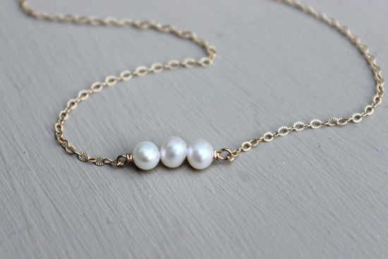 Triple Pearl Necklace - Designed By Lei
