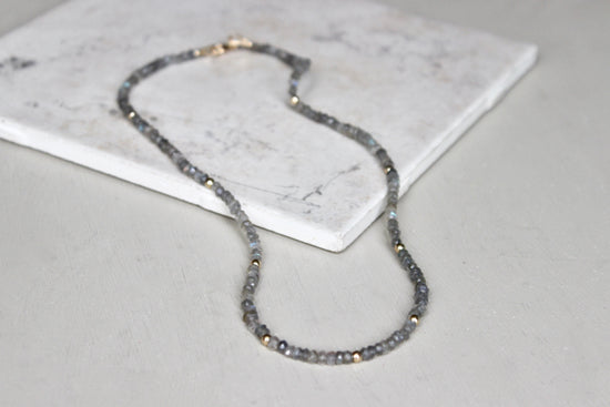 Beaded Labradorite Necklace - Designed By Lei