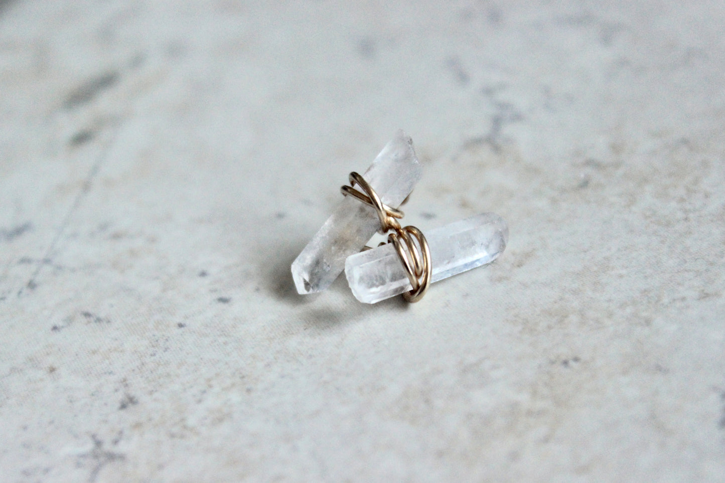 Load image into Gallery viewer, Raw Quartz Studs - Designed By Lei
